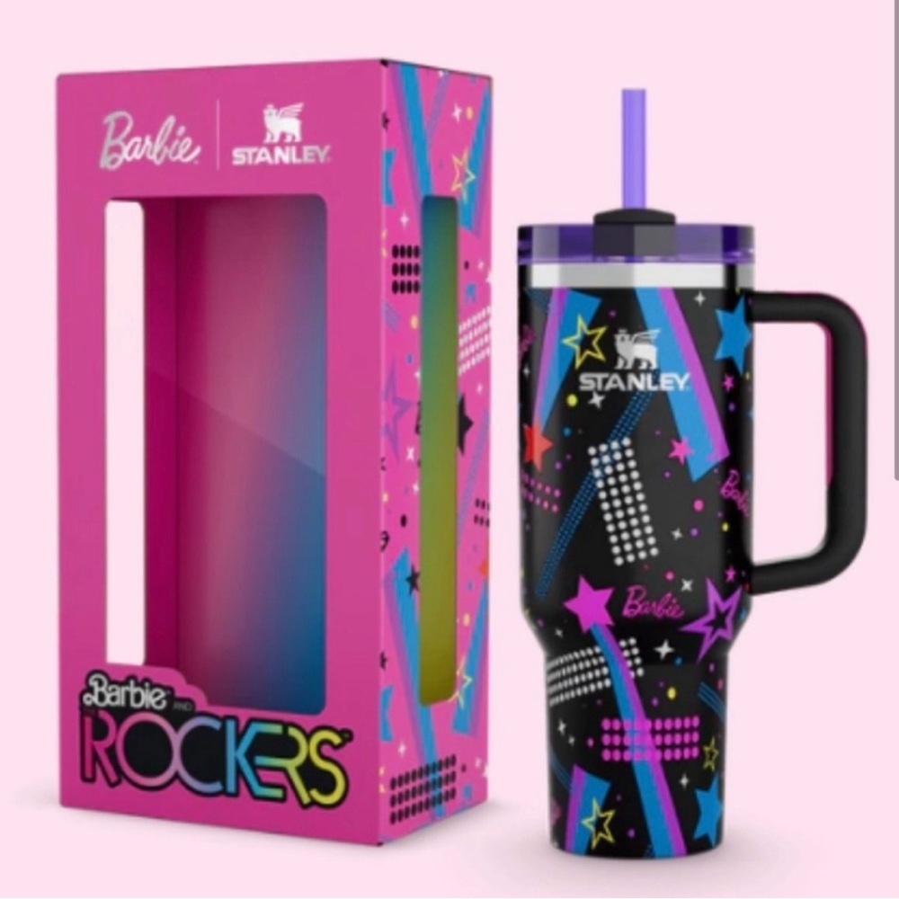 NIB - Stanley Barbie ‘80’s Rockers Quencher 40oz